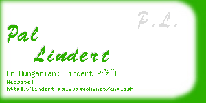 pal lindert business card